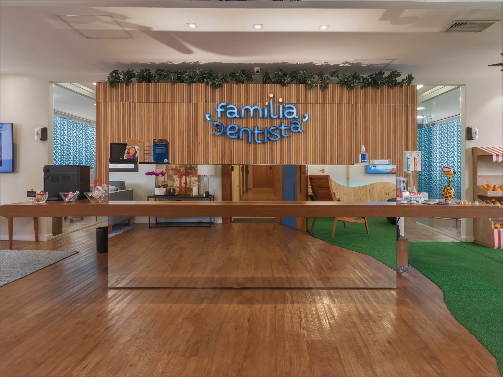 Recepção da Clínica Família no Dentista